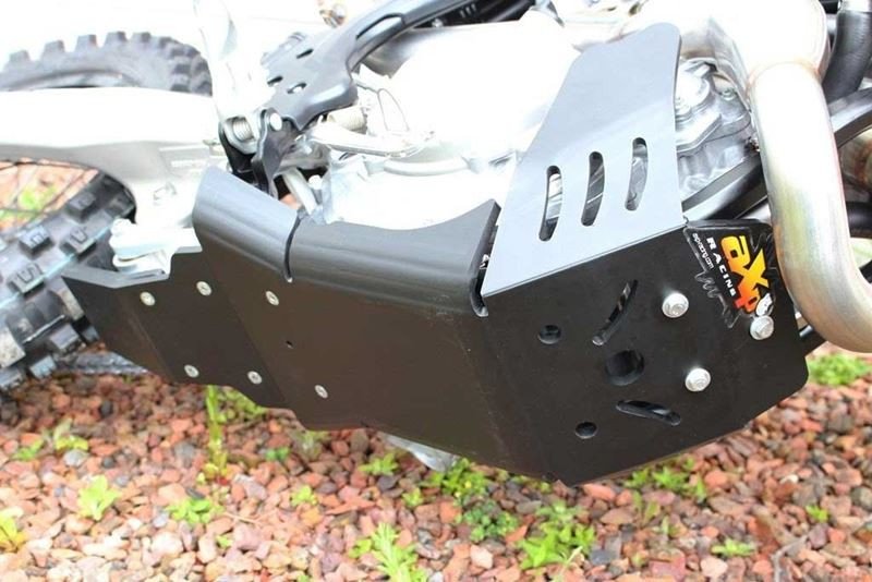 Sabot noir en plastique PEHD avec protection de biellette pour KTM - Husqvarna 450 / 501