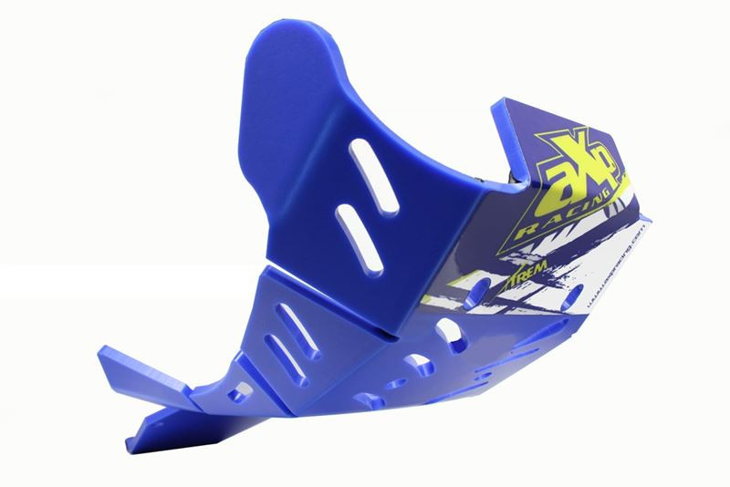 Sabot bleu en plastique PEHD avec protection de biellette pour Sherco SER250F - SER300F