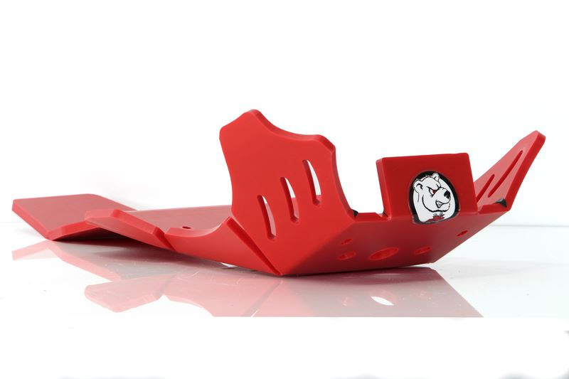Sabot rouge en plastique PEHD avec protection de biellette pour GasGas EX300