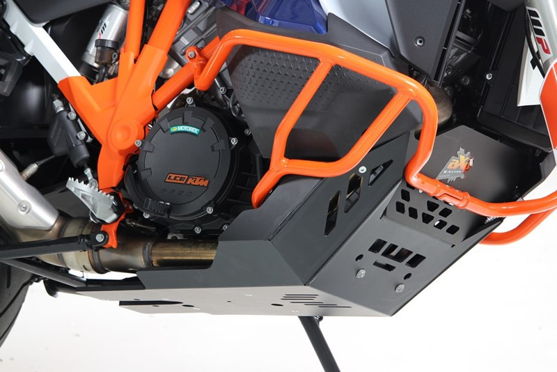 Right side of the black HDPE plastic skid plate for KTM 1290 Super Adventure R