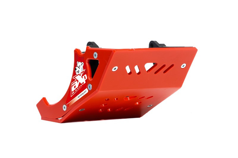 Red HDPE plastic skid plate for Surron Lightbee