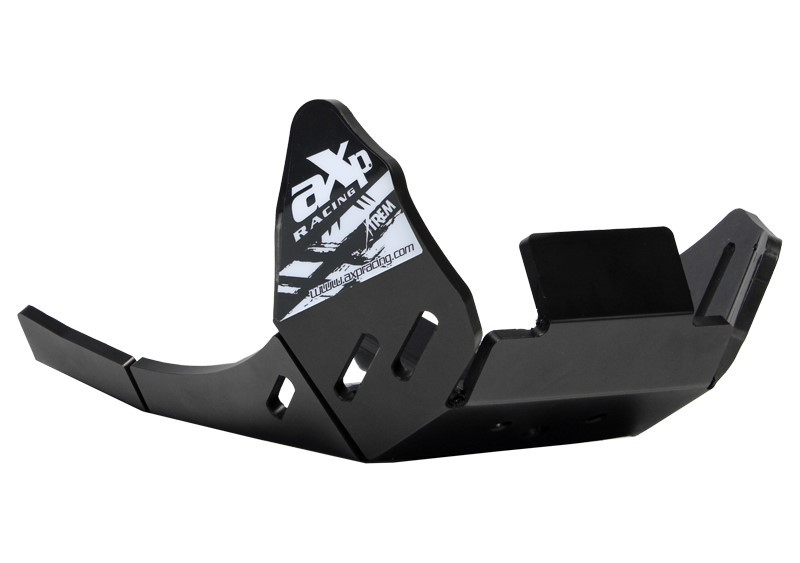 Black PEHD plastic skid plate for KTM 250EXC and 300EXC
