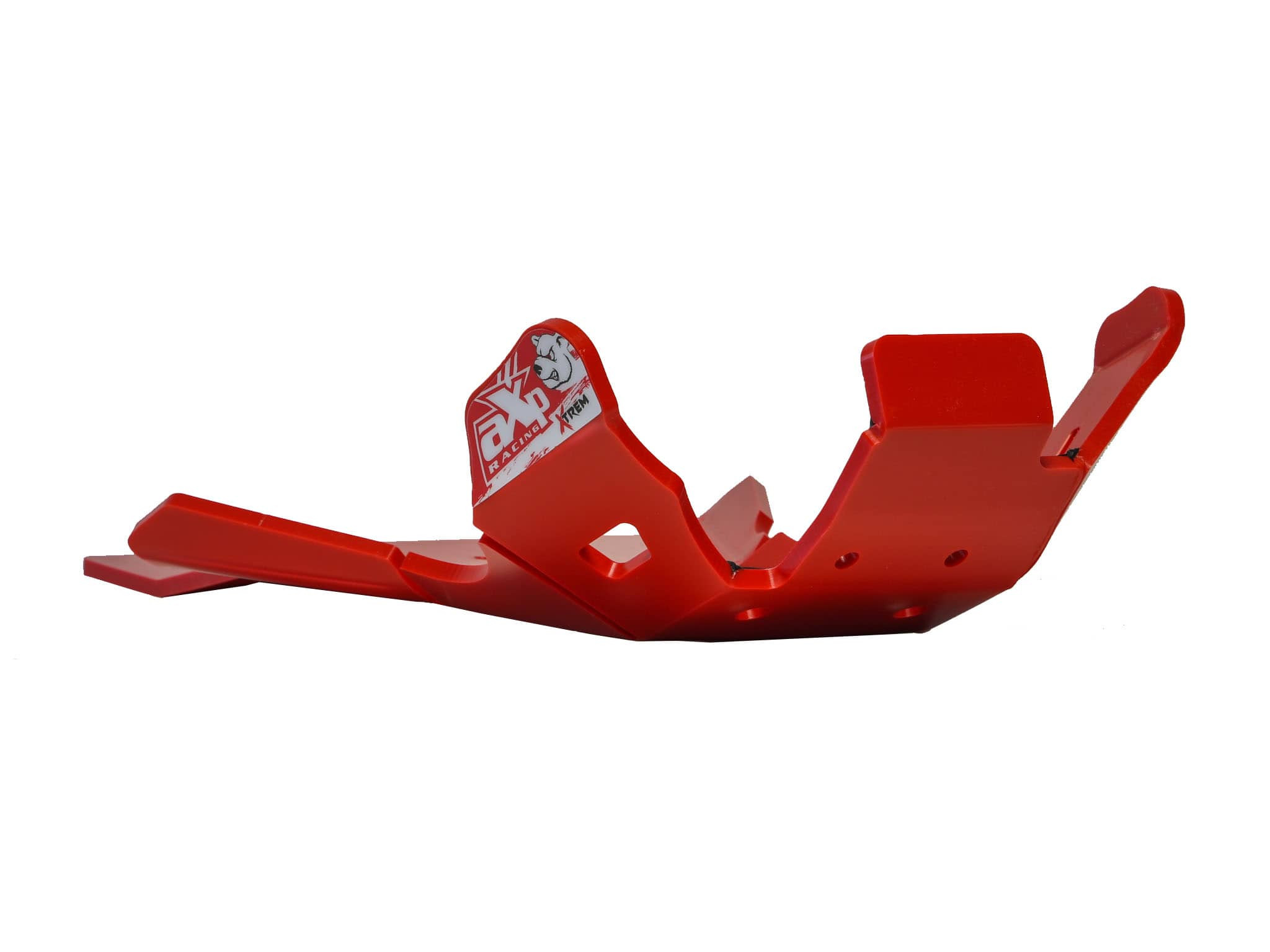 Sabot en plastique PEHD rouge avec protection de biellette pour Rieju MR250 et MR300 pro